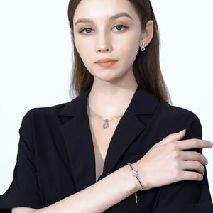 Hot Heart Silver Charm Bracelet Wedding Jewelry