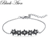 AWN Hot Flower Silver Charm Bracelet Wedding Jewelry