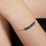 AWN Hot Flower Silver Charm Bracelet Wedding Jewelry