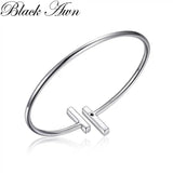 AWN Hot Silver Open Charm Bracelet & Bangle Wedding Jewelry