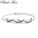 Silver Charm Bracelet Women Wedding Jewelry