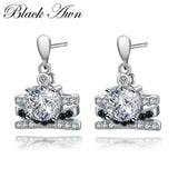 Spinel Engagement Earrings 925 Silver Jewelry Women Wedding T155