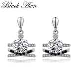 Spinel Engagement Earrings 925 Silver Jewelry Women Wedding T155