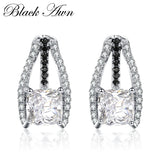 925 Sterling Silver Spinel Stud Earrings for Women Wedding T045