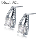 925 Sterling Silver Spinel Stud Earrings for Women Wedding T045