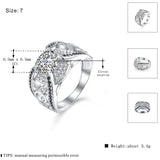 Black Awn Silver Ring for Women Bague C321