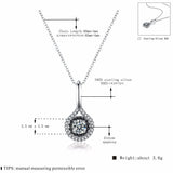 Black Awn 925 Sterling Silver Spinel Necklace for Women Pendants