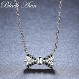 925 Silver Bow-knot Necklace for Women - Gift K018