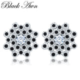 925 Silver Snowflake Stud Earrings for Women T203