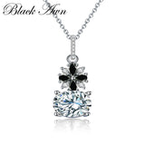 925 Sterling Silver Spinel Necklace for Women Wedding P115
