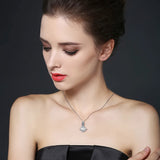 925 Sterling Silver Necklace for Women Female Bijoux Necklaces Pendants