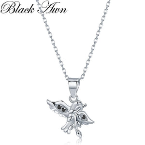 AWN Classic Silver Jewelry Bird Necklace for Women K061