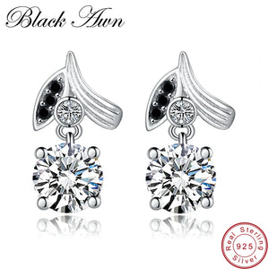 925 Sterling Silver Spinel Wedding Earrings for Women T153