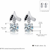 925 Sterling Silver Spinel Wedding Earrings for Women T153