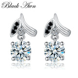 925 Sterling Silver Spinel Wedding Earrings for Women T153