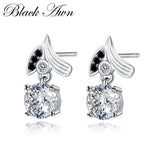 925 Sterling Silver Spinel Wedding Earrings for Women T153