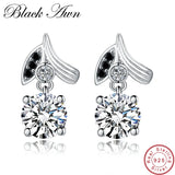925 Sterling Silver Spinel Wedding Earrings for Women T153