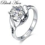 Silver Flower Wedding Ring for Women GR076
