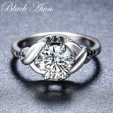 Silver Flower Wedding Ring for Women GR076