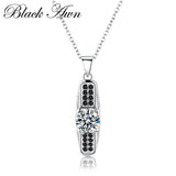 925 Silver Slide Necklace for Women Jewelry Classic Round Pendants
