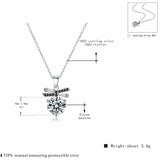 925 Silver Water-Drop Necklace Women Jewelry Pendant P099
