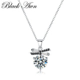 925 Silver Water-Drop Necklace Women Jewelry Pendant P099