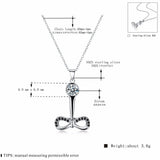 925 Sterling Silver Slide Necklace for Women Pendants Jewelry