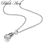 925 Sterling Silver Necklace Spinel Stone Oval Pendant