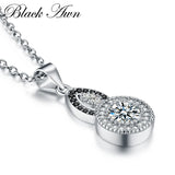 BLACK AWN 925 Silver Gourd Necklace for Women