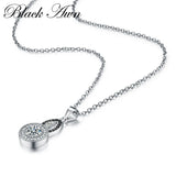 BLACK AWN 925 Silver Gourd Necklace for Women