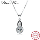 BLACK AWN 925 Silver Gourd Necklace for Women