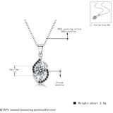 925 Silver Fine Jewelry Engagement Necklace for Women