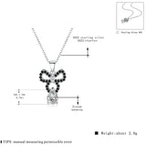 925 Silver Black Awn Women's Wedding Pendant