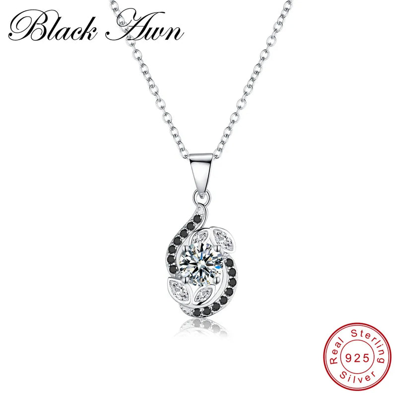 925 Silver Fine Jewelry Engagement Necklace for Women