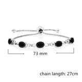 AWN Silver Charm Bracelet Wedding Jewelry S008