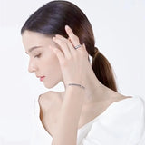 AWN Silver Charm Bracelet Women Wedding Jewelry S010