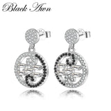 925 Sterling Silver Stud Earrings with Spinel Stone T169