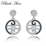 925 Sterling Silver Stud Earrings with Spinel Stone T169