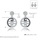 925 Sterling Silver Stud Earrings with Spinel Stone T169