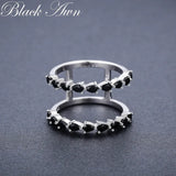 Silver Spinel Rings Hollow Jewelry G002