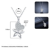 Natural Love Star Silver Necklace Pendant for Women K043