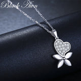 Natural Love Star Silver Necklace Pendant for Women K043