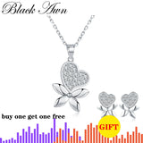 Natural Love Star Silver Necklace Pendant for Women K043