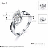 Silver Jewelry Engagement Rings for Women Wedding Bague Size 6 7 8 9