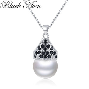 Classic Round Silver Slide Necklace for Women K074