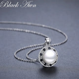 AWN Silver Slide Necklace Round Necklaces&Pendants K075