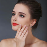 Sterling Silver Butterfly Spinel Stud Earrings