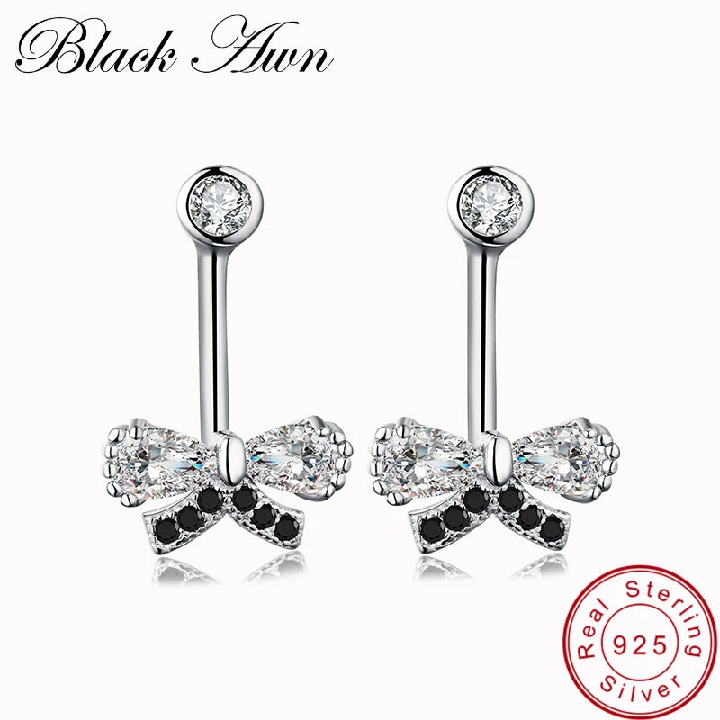 Sterling Silver Butterfly Spinel Stud Earrings