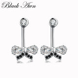 Sterling Silver Butterfly Spinel Stud Earrings