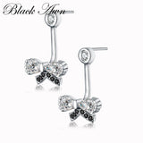 Sterling Silver Butterfly Spinel Stud Earrings